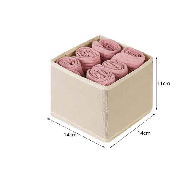 rangement vetement carree beige