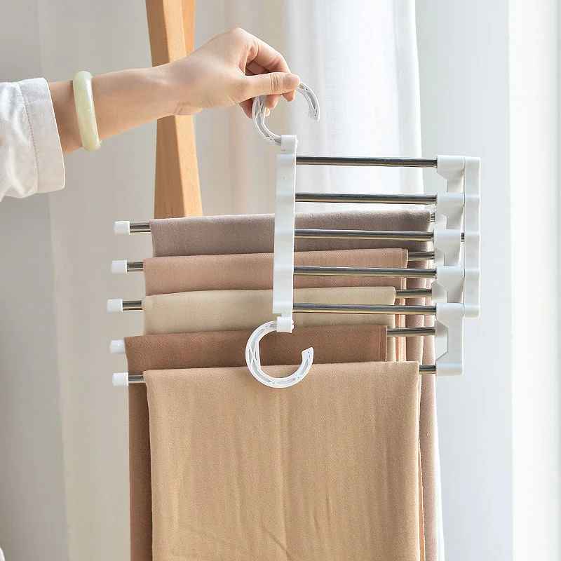 Rangement vĂȘtements - cintres en acier inoxydable - Rangement Moderne