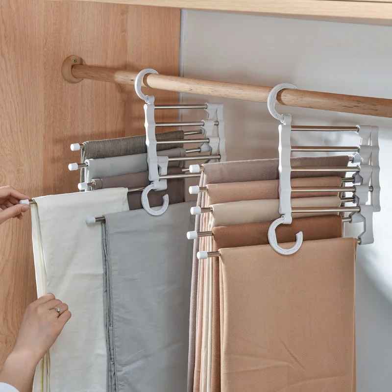 Rangement vĂȘtements - cintres en acier inoxydable - Rangement Moderne