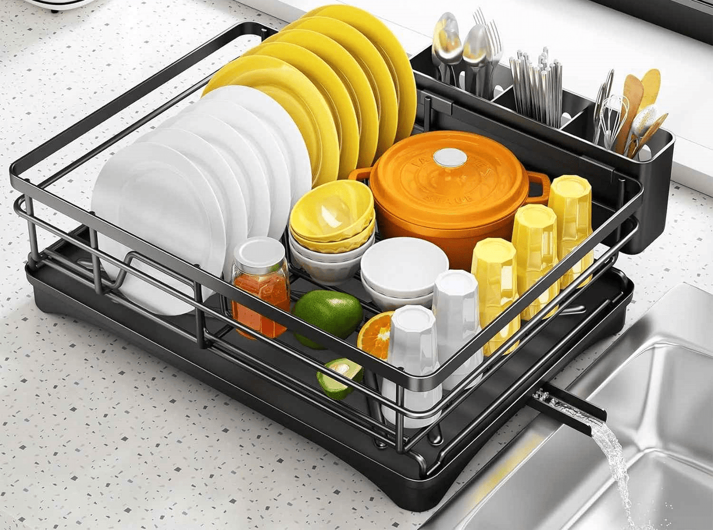 egouttoir vaisselle - Vaccage de la vaisselle - Rangement Moderne