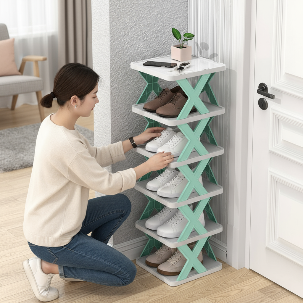 Étagère à chaussures - Pliable