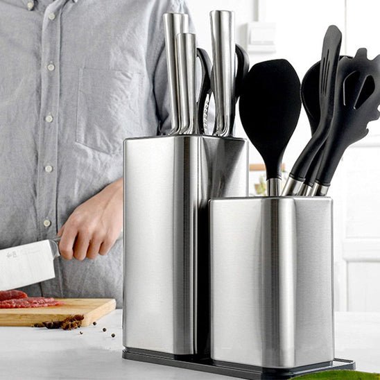 range couvert | acier inoxydable - Rangement Moderne