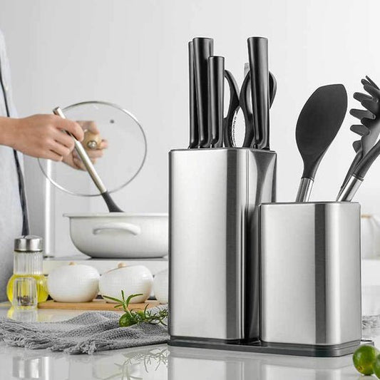 range couvert | acier inoxydable - Rangement Moderne