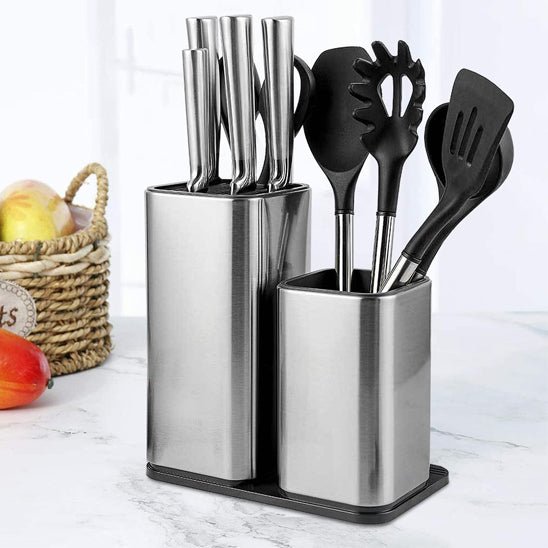 range couvert | acier inoxydable - Rangement Moderne